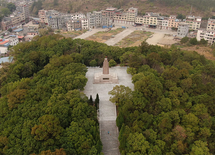 连南县革命烈士陵园全俯瞰图
