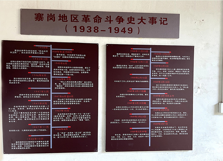 1938—1949年寨岗地区革命斗争史大事记