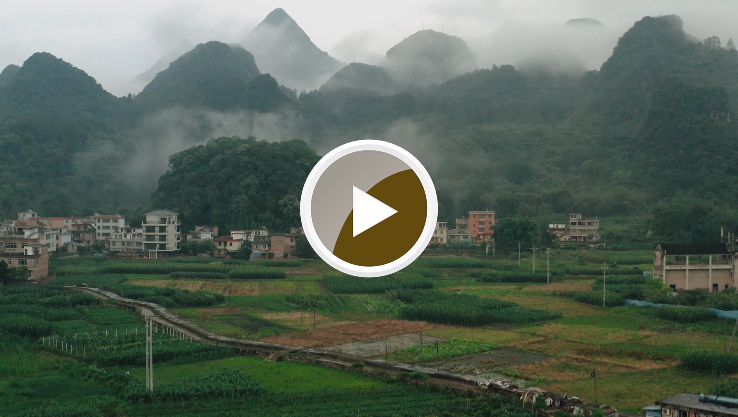 连南三江镇东和村，雨后山腰上的云