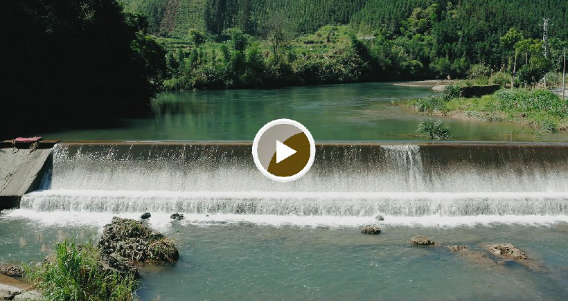 连南县涡水镇涡水河风景。