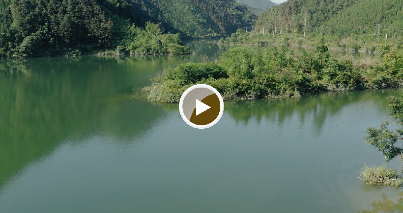 连南县涡水镇涡水河风景。