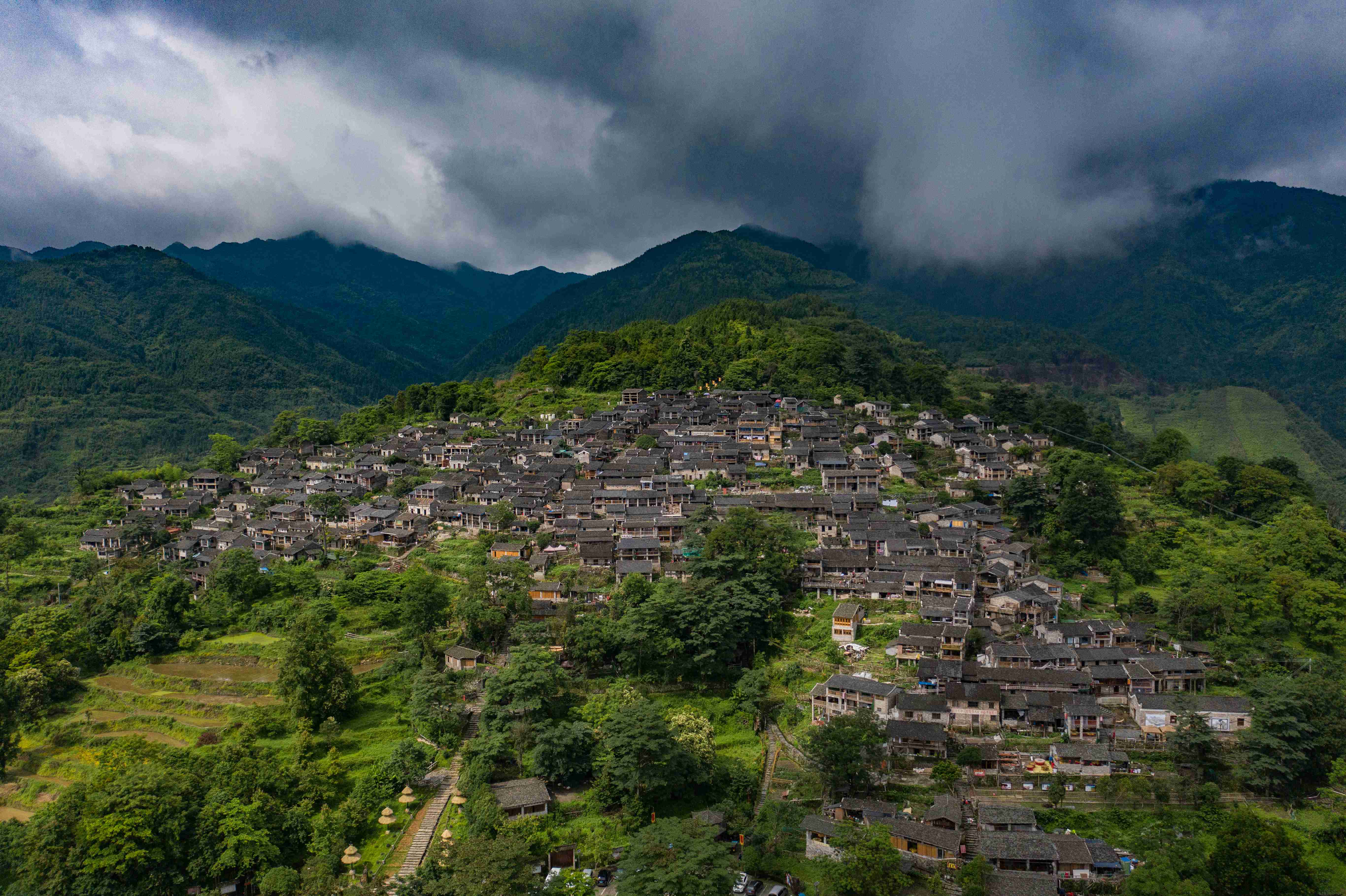连南县三排镇南岗千年瑶寨，国家4A级景区