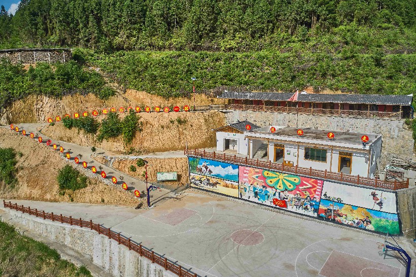 大坪镇稻鱼茶示范基地中平村一览